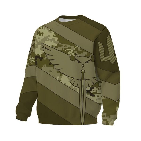Свитшот унисекс с принтом «Военная разведка Украины. Камуфляж. Military intelligence of Ukraine. Camouflage»
