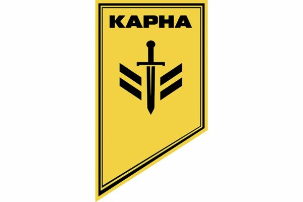 Прапор вертикальний Батальйон наземних роботизованих комплексів «Карна» 41-го ПБпС «Пілум» 3