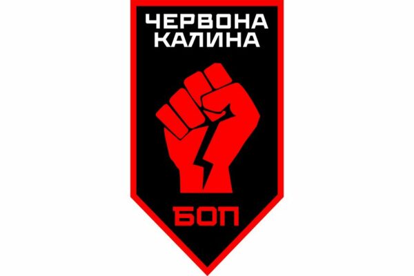 Флаг вертикальный Батальон оперативного назначения «Правица Серка» 14-й БрОН «Красная Калина» 1 КНГУ 2