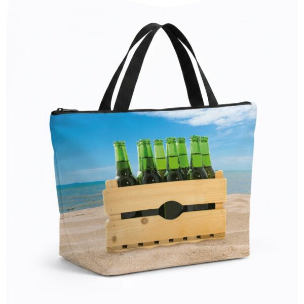 Сумка-холодильник с принтом «Пляжное пиво. Beach Beer»