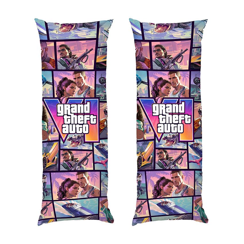 Дакімакура подушка для обіймів «ГТА VI. Вайс Сіті. Grand Theft Auto VI. Vice City»