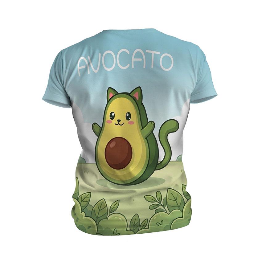Футболка чоловіча спортивна з принтом «Втомлений Авокадо кіт. Tired Avocado Cat»