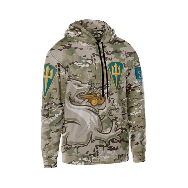 Худи мужское с принтом «32-я отдельная артиллерийская бригада. Камуфляж. Camouflage»