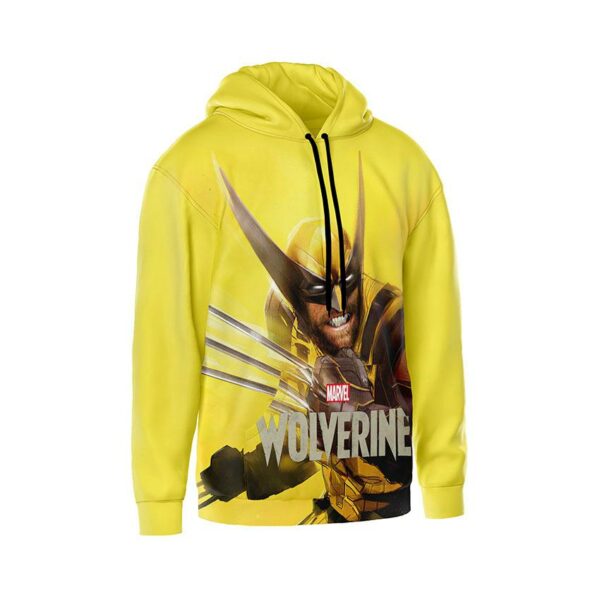 Худі чоловіче з принтом «Росомаха. Яскравий Удар. Wolverine. Bright Strike»