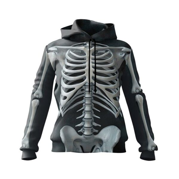 Худі жіноче з принтом «Рентген скелет. Xray Skeleton»