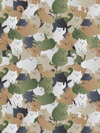 Плед «Кошачий камуфляж. Cat camouflage»