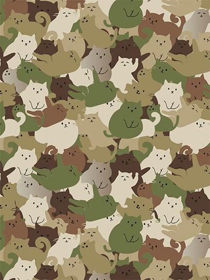 Плед «Кошачий камуфляж. Cat camouflage»