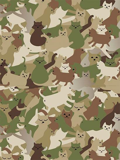 Плед «Забавные котики. Камуфляж. Funny cats. Camouflage»