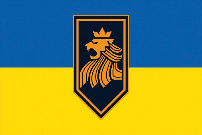 Флаг 63-я отдельная механизированная Лиманская бригада (63 ОМБр) СВ ВСУ (лого 4) сине-желтый