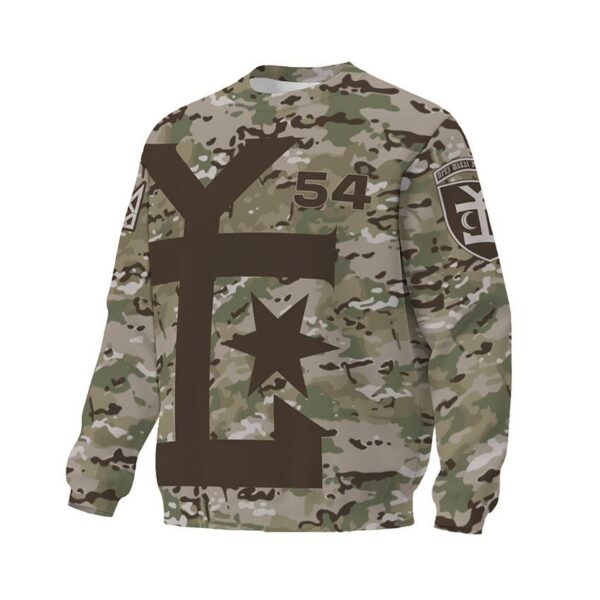 Світшот унісекс з принтом «54-та окрема механізована бригада. Камуфляж. Camouflage»