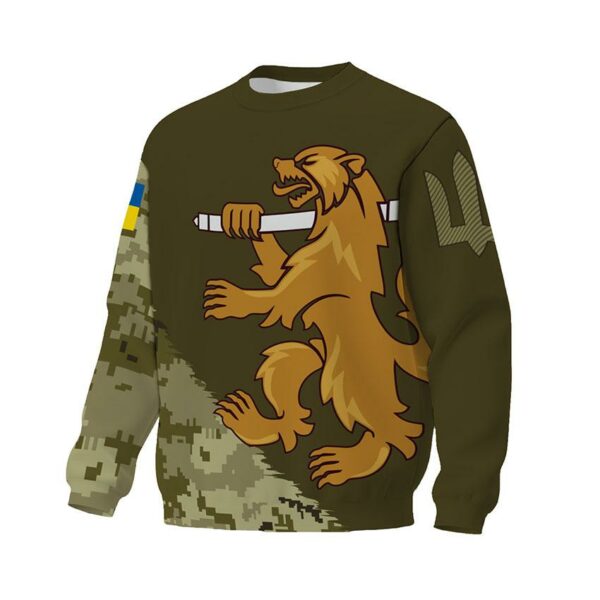 Світшот унісекс з принтом «68-ма окрема аеромобільна бригада. Камуфляж. Camouflage»