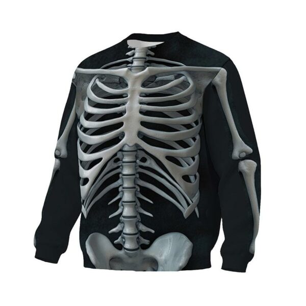 Світшот унісекс з принтом «Рентген скелет. Xray Skeleton»