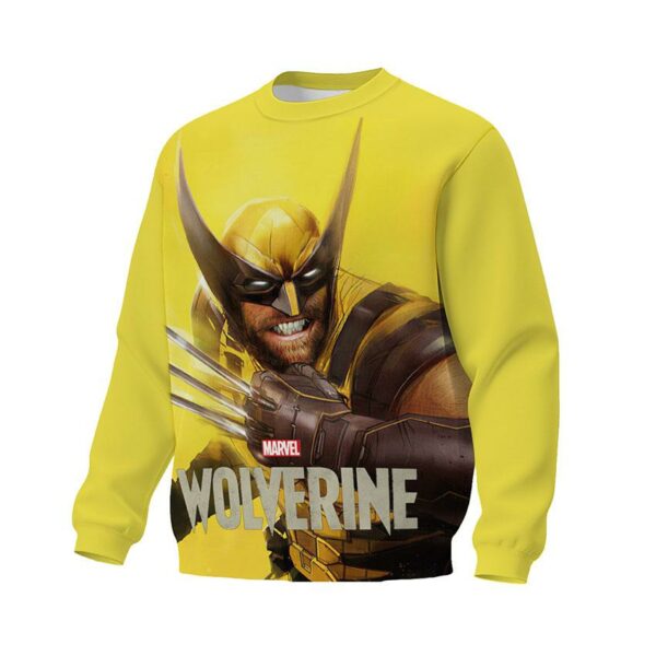 Світшот унісекс з принтом «Росомаха. Яскравий Удар. Wolverine. Bright Strike»