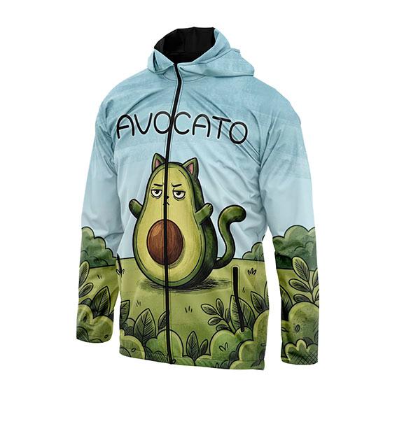 Вітровка класична «Втомлений Авокадо кіт. Tired Avocado Cat»