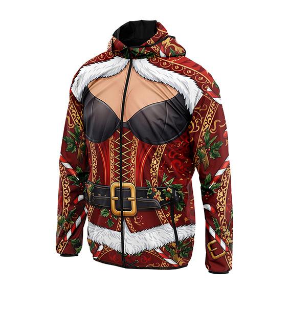 Вітровка спортивна «Новорічний корсет Санти. Christmas Santa Corset»